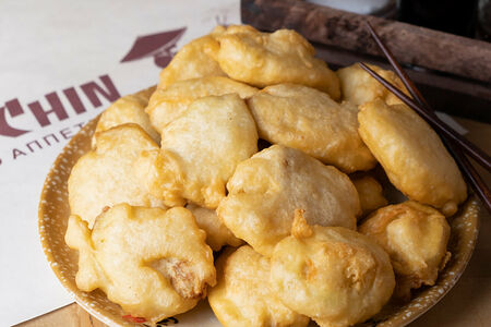 Баклажаны фаршированные мясом в кляре
