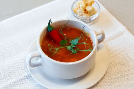 Острый суп Чоризо