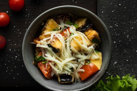 Салат лаззат с хрустящими баклажанами
