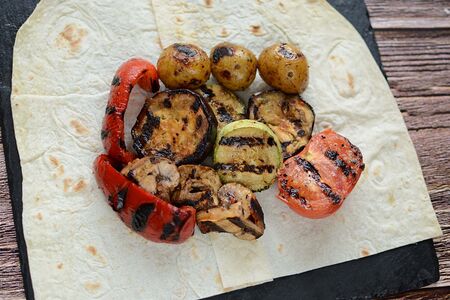 Овощи на мангале