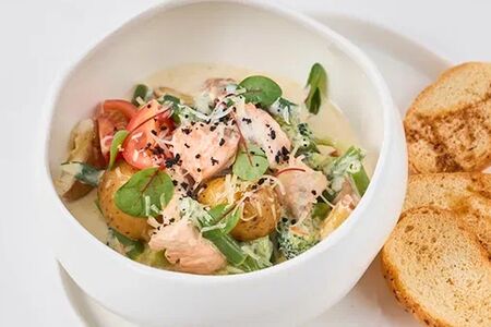 Жаркое с форелью