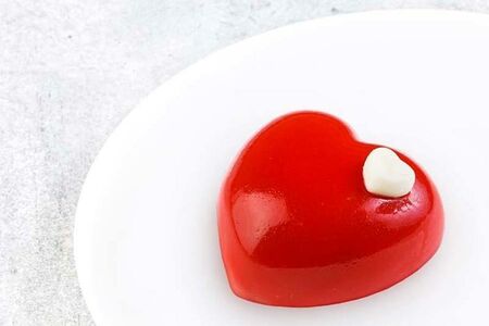 Алое сердце малина-шоколад