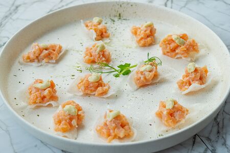 Тартар из лосося