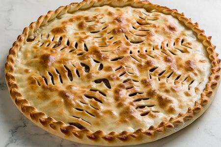 Пирог с мясом и картошкой