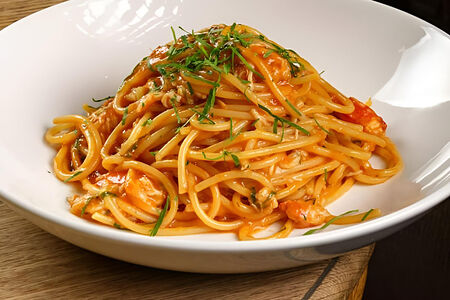 Паста с камчатским крабом