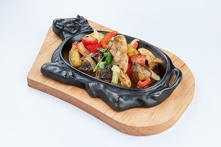 Садж с курицей и овощами