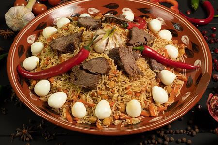 Узбекский плов из говядины