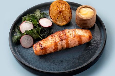 Семга на гриле