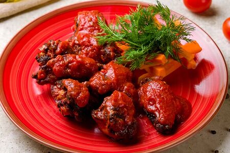 Куриные крылышки барбекю