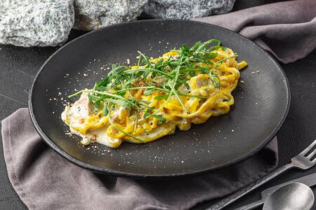 Паста Куриное филе в сливочном соусе