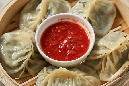 Манты с картофелем и мясом халяль