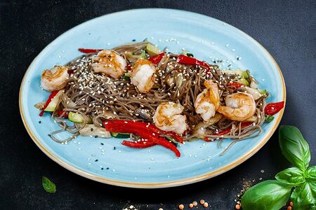 Удон с креветкой