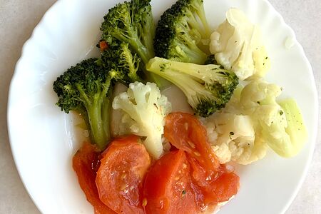 Микс Брокколи с цветной капустой на пару