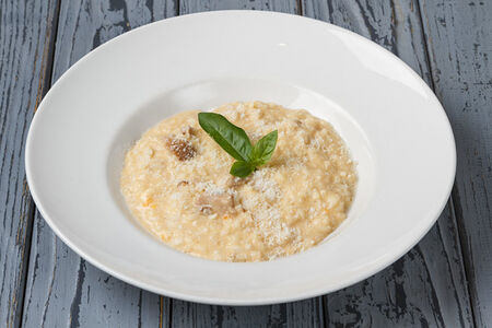 Ризотто Пармеджано с белыми грибами