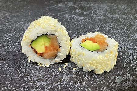 Лосось и авокадо