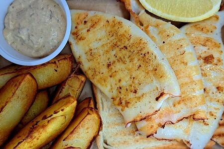 Кальмары на гриле