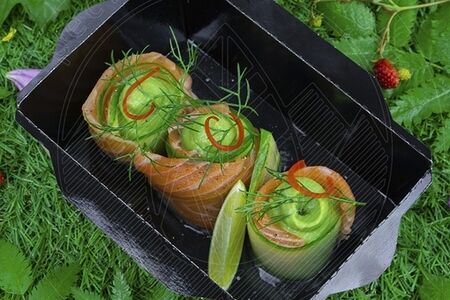 Гуакамоле с лососем