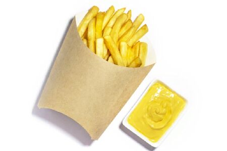 Картофель фри с сырным соусом