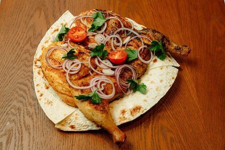 Курица табака