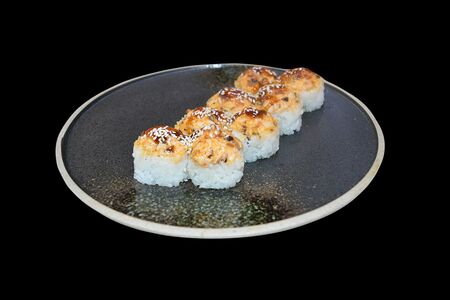 Запеченный с острым угрем и курочкой