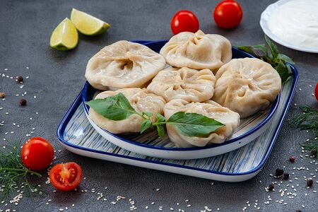 Манты из говядины отварные