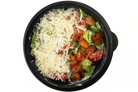 Салат Цезарь с креветками