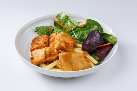 Куриные стрипсы с фри