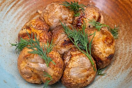 Шампиньоны гриль