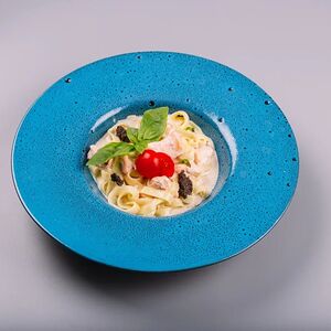 Паста Феттуччине с лососем