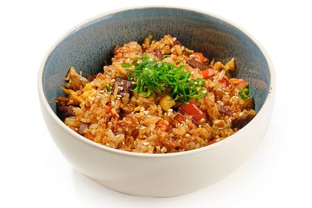 Wok рис с креветками