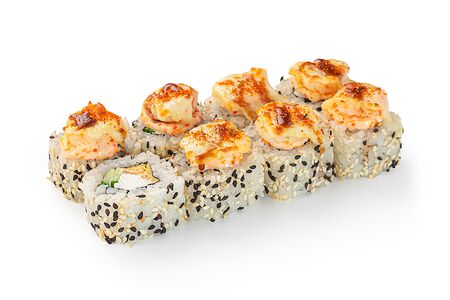 Запеченный с креветкой и сыром