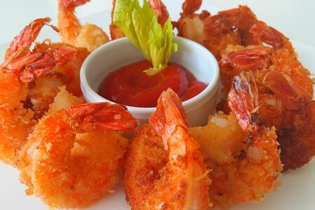 Тигровые креветки в панировке