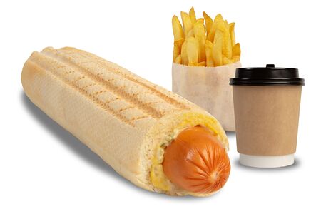 Френч-дог комбо со cвинoй колбаской и сыром