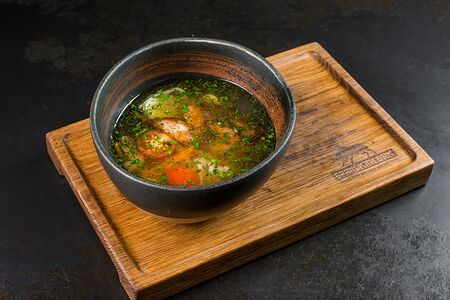 Суп-лапша с перепелкой