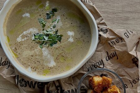 Грибной крем-суп с белыми грибами