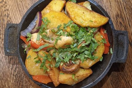 Оджахури с грибами