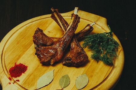 Шашлык из бараньей корейки