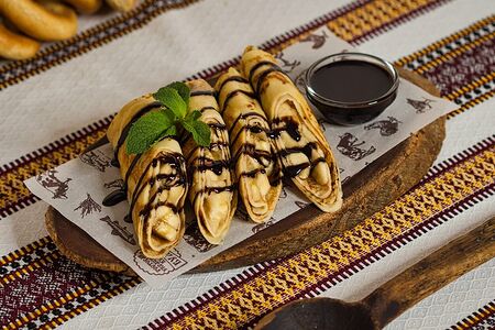 Блинчики с бананом и Нутеллой