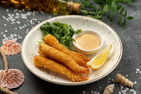 Креветки в хрустящем кляре