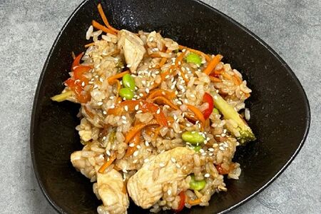 Рис с курицей