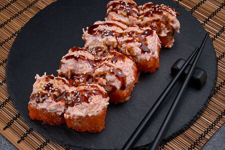 Ролл горячий с креветкой и крабом