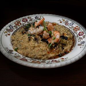 Белые грибы & Креветки