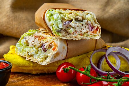 Стандартная шаурма со свининой