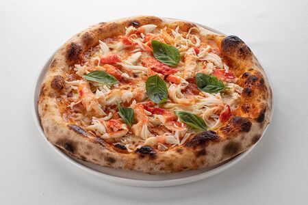 Пицца с крабом