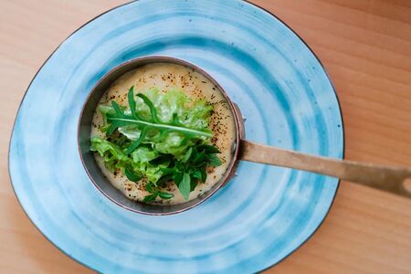 Пюре из печеного в хоспере картофеля