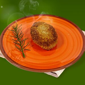 Котлета из мяса птицы жареная