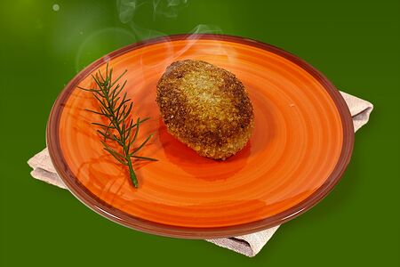 Котлета из мяса птицы жареная