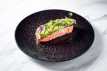 Лосось терияки с авокадо