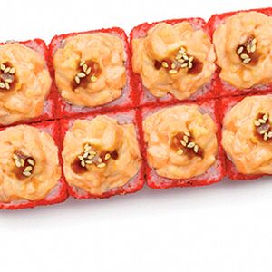 Ролл запеченный с лососем