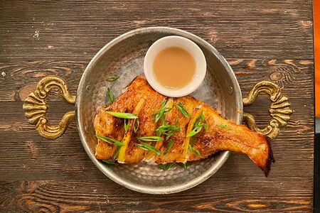 Окунь запеченный